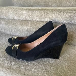 Tommy Hilfilger Black Wedges Women Sz 7 slightly used